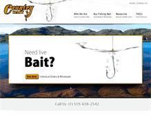 Tablet Screenshot of countrybait.com